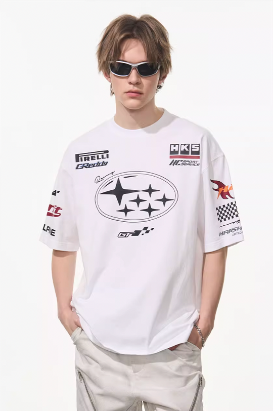Harsh and Cruel Race Car Printed Tee