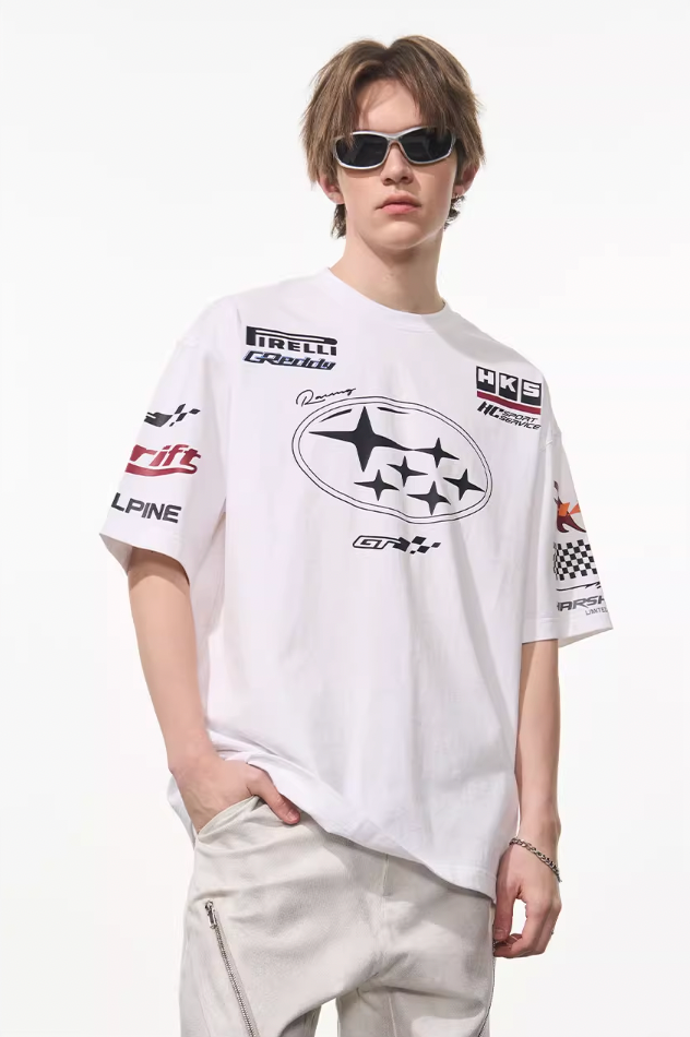 Harsh and Cruel Race Car Printed Tee