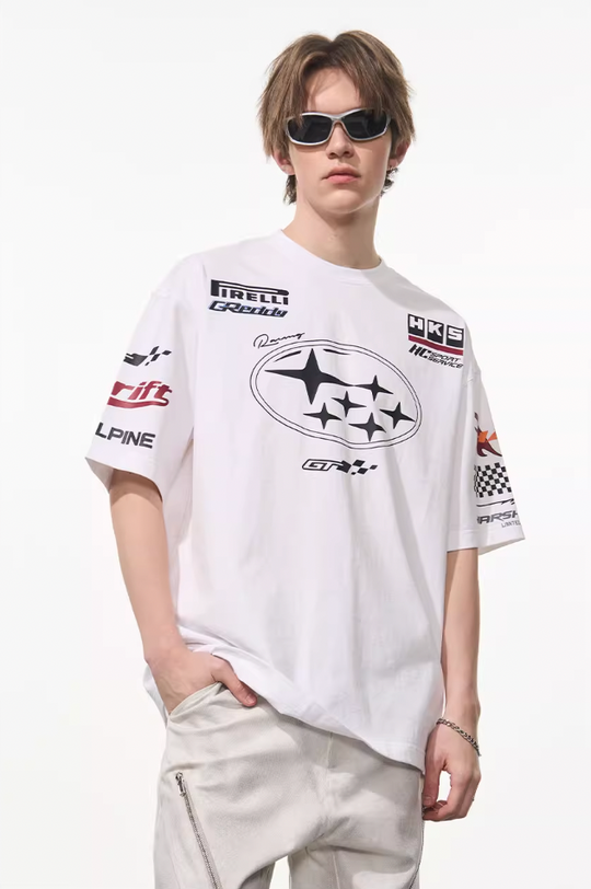 Harsh and Cruel Race Car Printed Tee