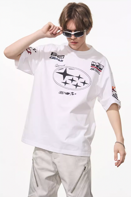 Harsh and Cruel Race Car Printed Tee