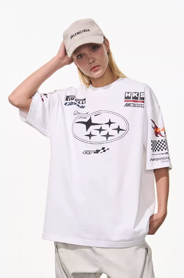 Harsh and Cruel Race Car Printed Tee