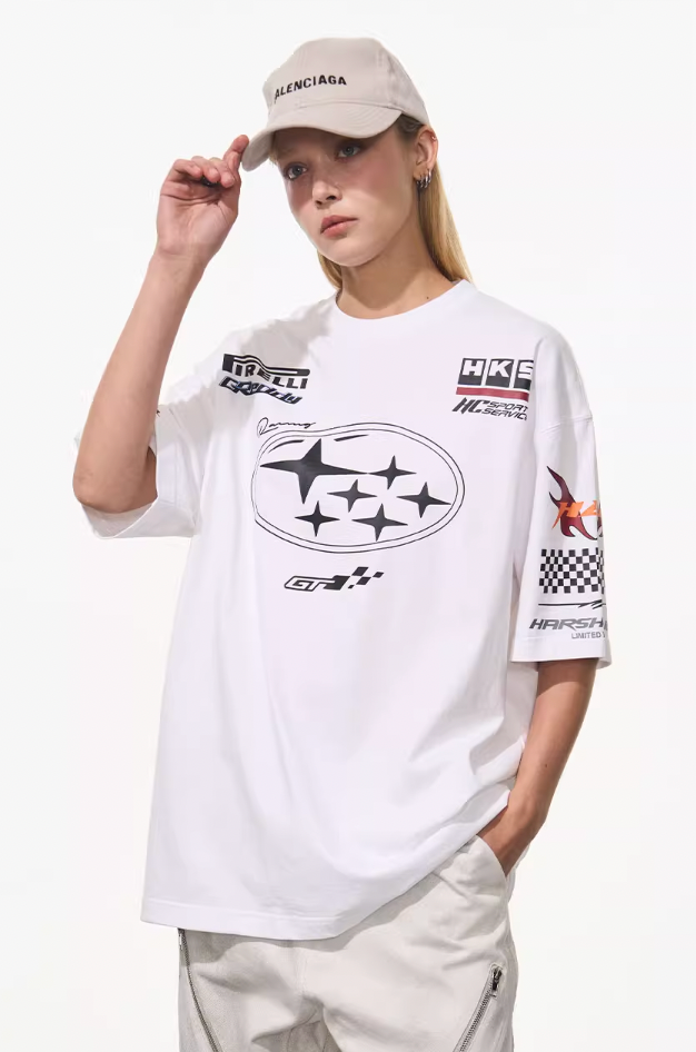 Harsh and Cruel Race Car Printed Tee