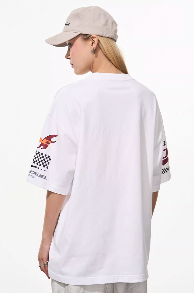 Harsh and Cruel Race Car Printed Tee