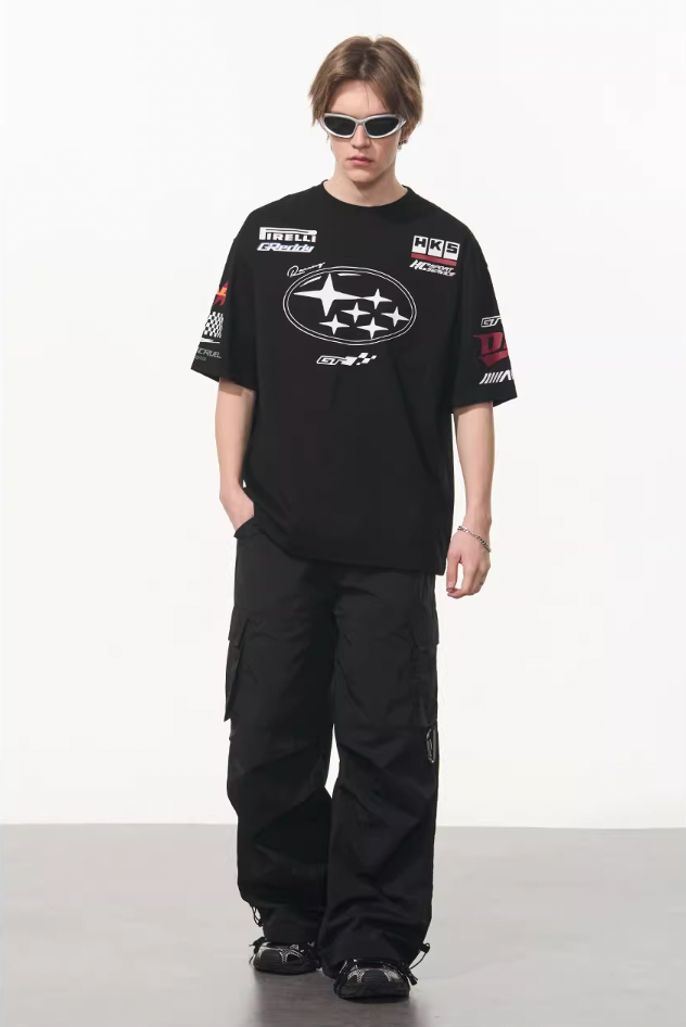 Harsh and Cruel Race Car Printed Tee