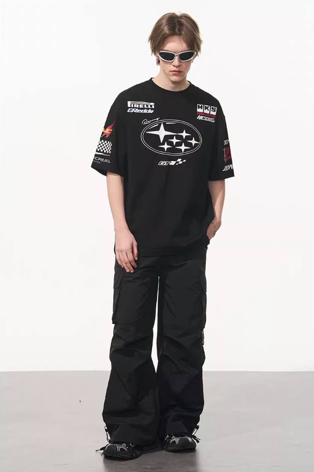 Harsh and Cruel Race Car Printed Tee