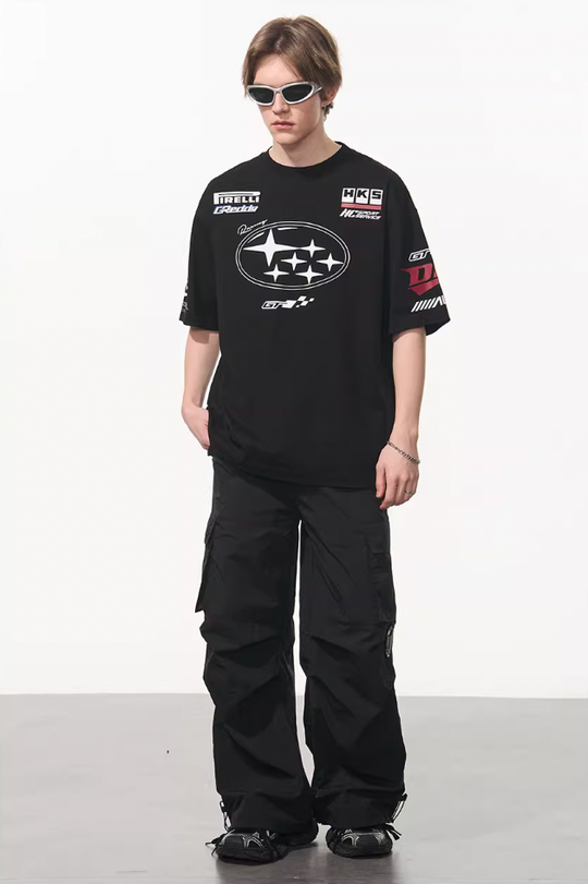 Harsh and Cruel Race Car Printed Tee