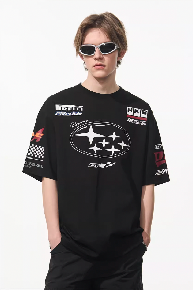 Harsh and Cruel Race Car Printed Tee