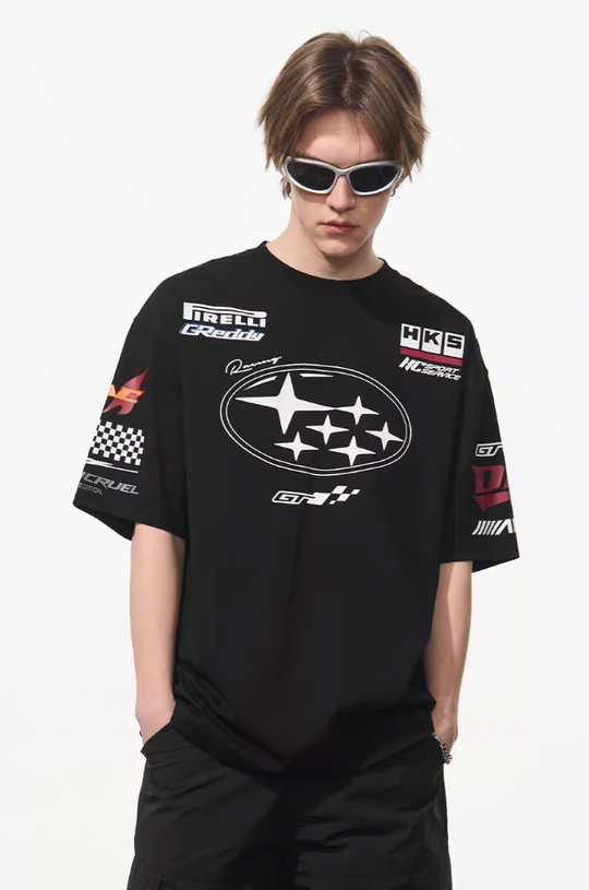 Harsh and Cruel Race Car Printed Tee