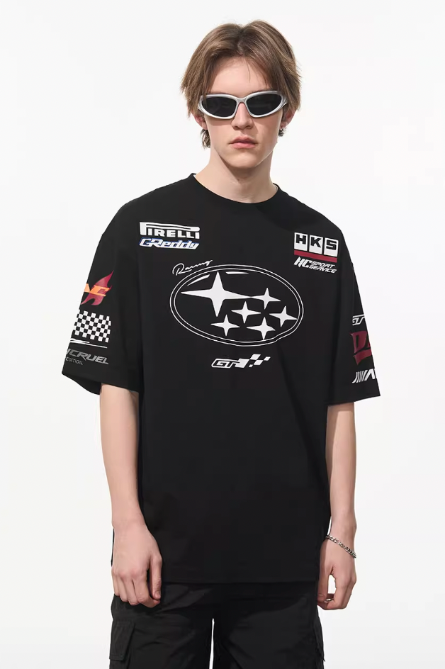 Harsh and Cruel Race Car Printed Tee