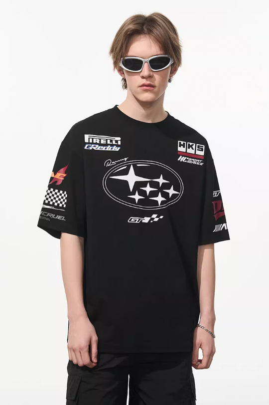 Harsh and Cruel Race Car Printed Tee