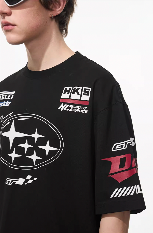 Harsh and Cruel Race Car Printed Tee