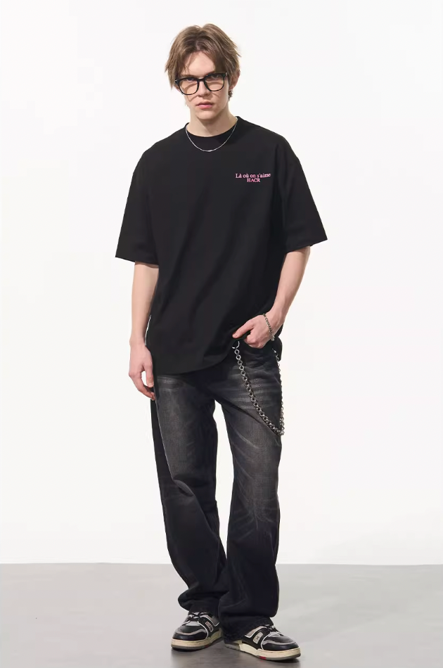 Harsh and Cruel Phantom Font French Typography Tee