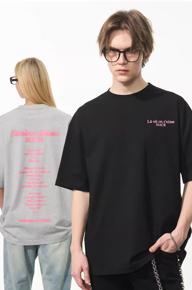 Harsh and Cruel Phantom Font French Typography Tee