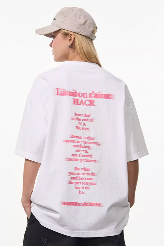 Harsh and Cruel Phantom Font French Typography Tee