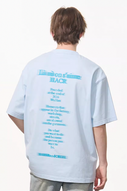 Harsh and Cruel Phantom Font French Typography Tee