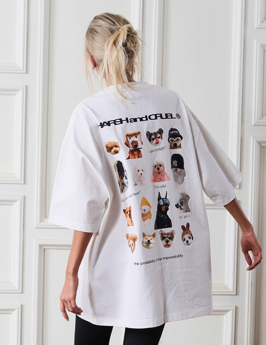 Harsh and Cruel Dogs Logo Printed Tee