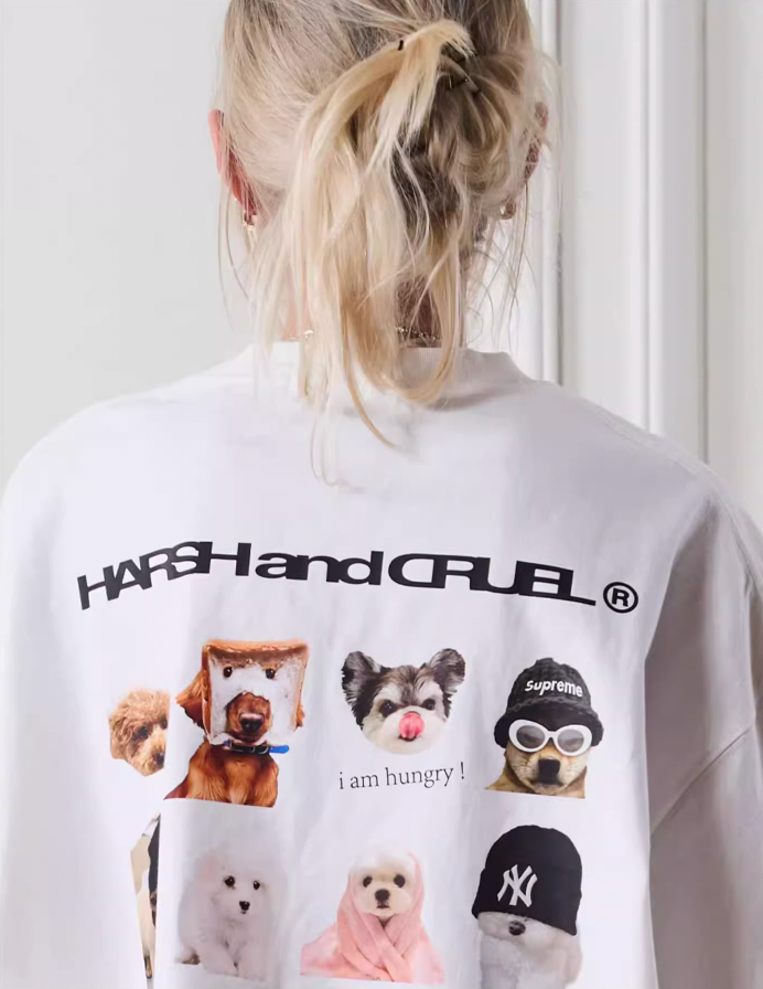 Harsh and Cruel Dogs Logo Printed Tee