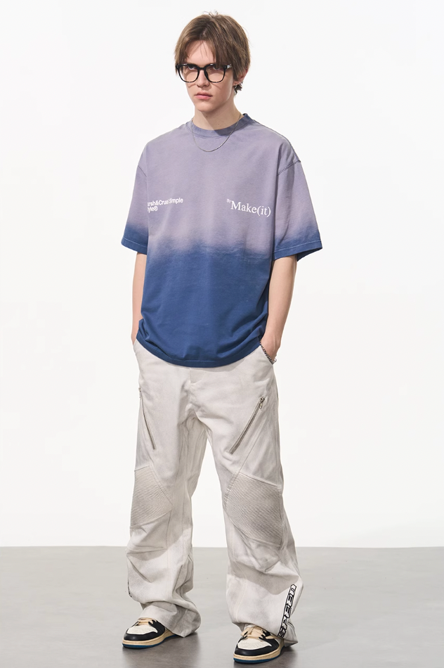 Harsh and Cruel Gradient Washed Logo Tee