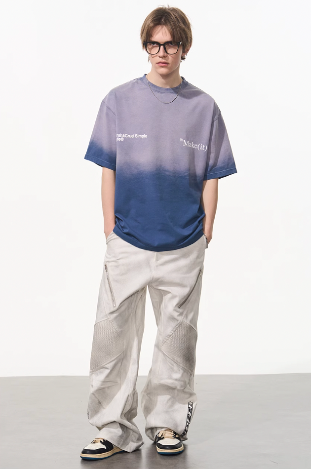 Harsh and Cruel Gradient Washed Logo Tee