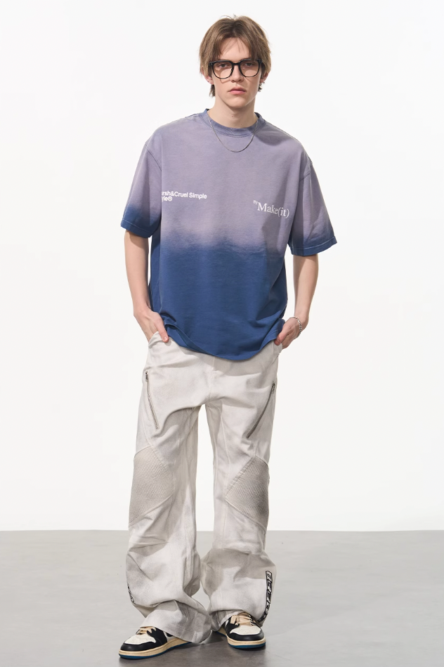 Harsh and Cruel Gradient Washed Logo Tee