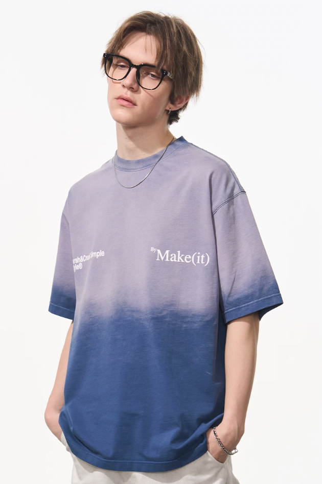 Harsh and Cruel Gradient Washed Logo Tee