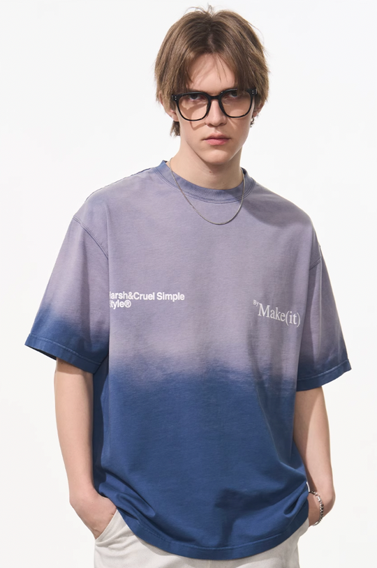 Harsh and Cruel Gradient Washed Logo Tee