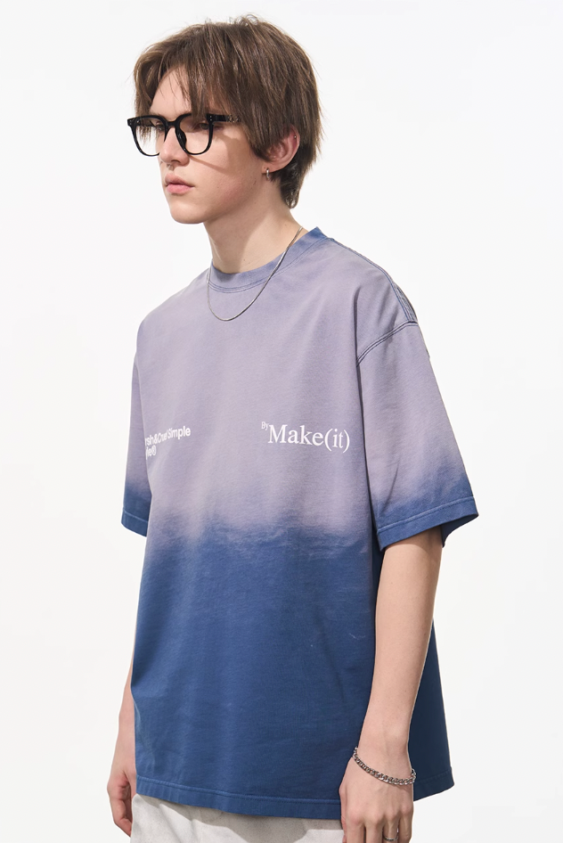 Harsh and Cruel Gradient Washed Logo Tee