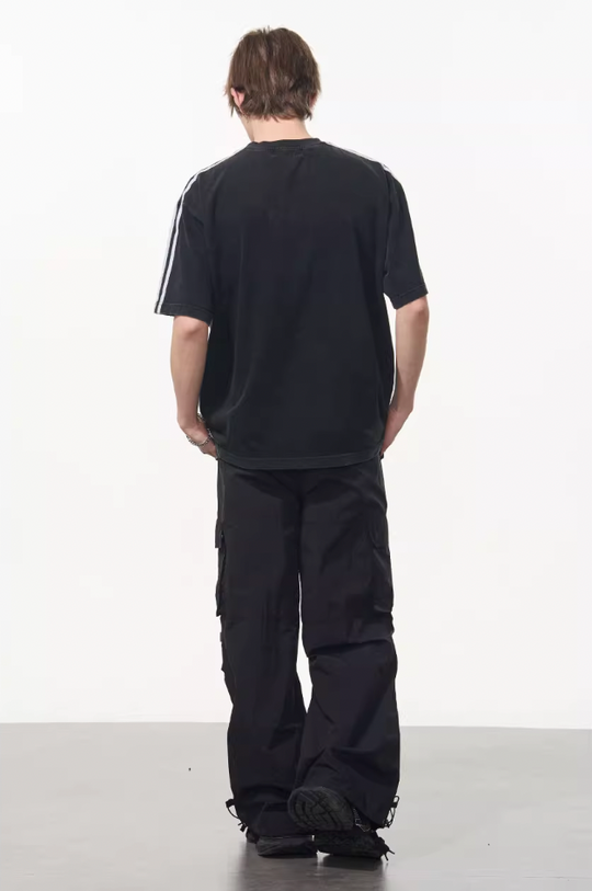 Harsh and Cruel Patchwork Striped Retro Tee