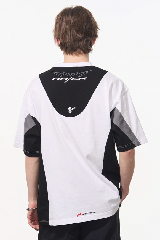 Harsh and Cruel Colorblock Racing Printed Tee