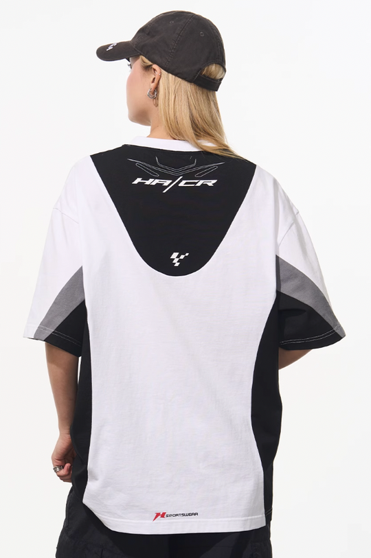 Harsh and Cruel Colorblock Racing Printed Tee