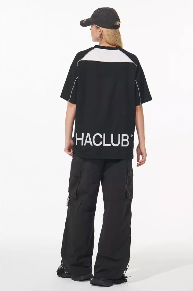 Harsh and Cruel Spliced Jersery Logo Tee