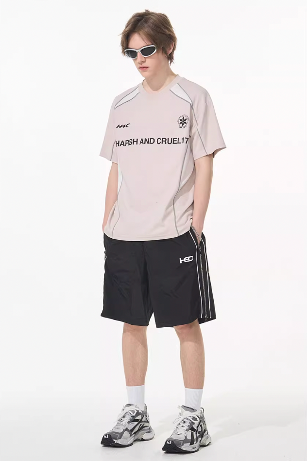 Harsh and Cruel Spliced Jersery Logo Tee