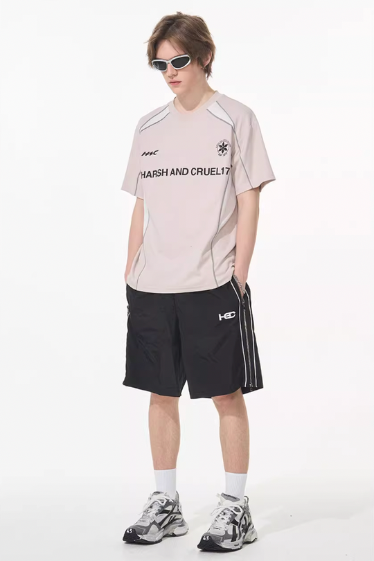 Harsh and Cruel Spliced Jersery Logo Tee