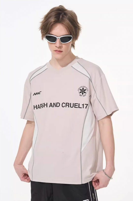 Harsh and Cruel Spliced Jersery Logo Tee