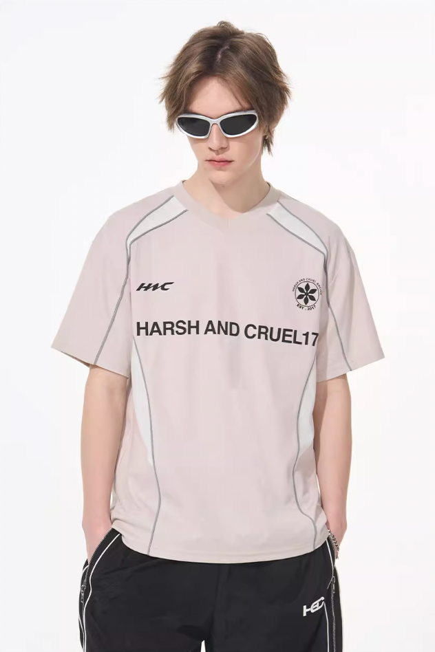 Harsh and Cruel Spliced Jersery Logo Tee