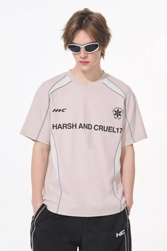 Harsh and Cruel Spliced Jersery Logo Tee