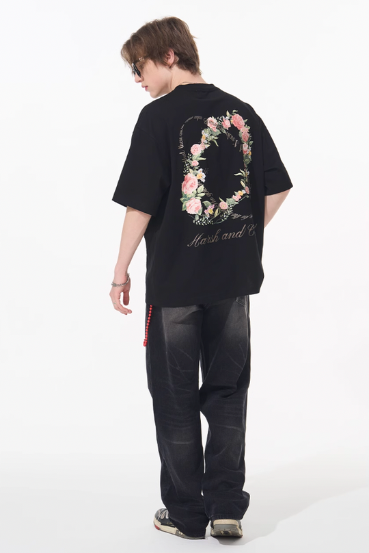 Harsh and Cruel Roses Ring Printed Tee