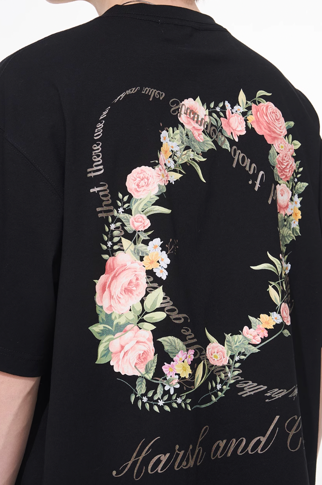 Harsh and Cruel Roses Ring Printed Tee