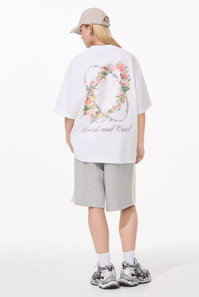 Harsh and Cruel Roses Ring Printed Tee