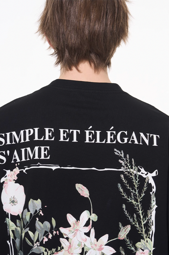 Harsh and Cruel Ink Illustration Floral Tee