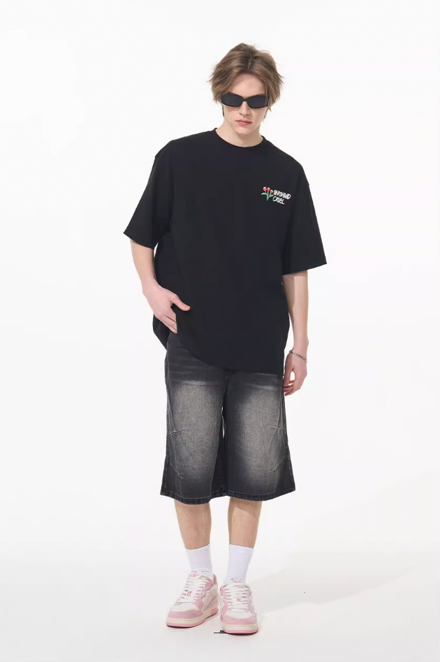 Harsh and Cruel Puff Print Flowers Tee