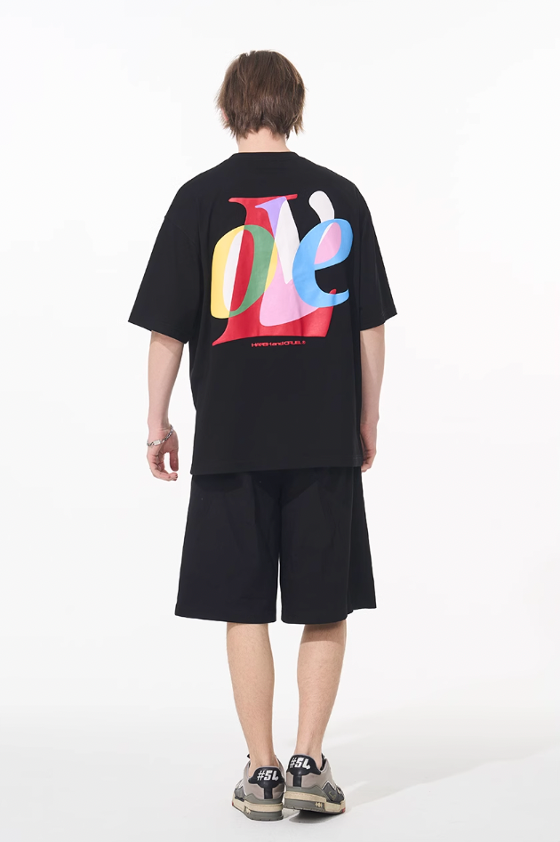 Harsh and Cruel Love Layered Print Tee