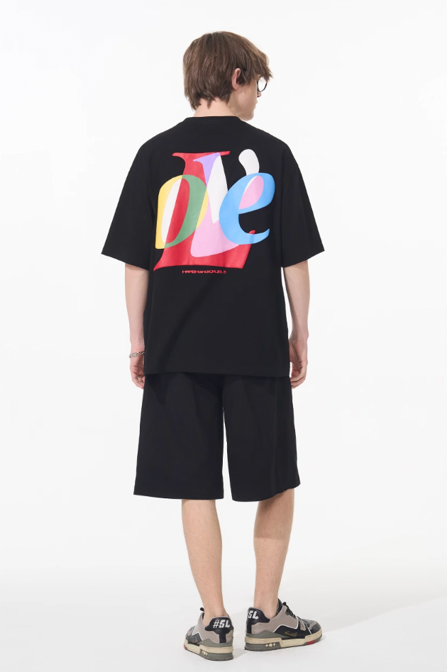 Harsh and Cruel Love Layered Print Tee