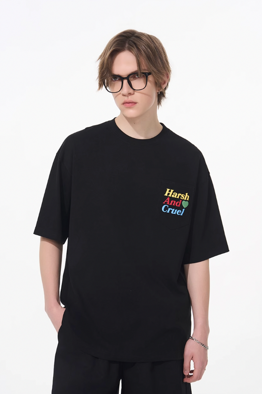 Harsh and Cruel Love Layered Print Tee