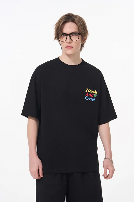 Harsh and Cruel Love Layered Print Tee