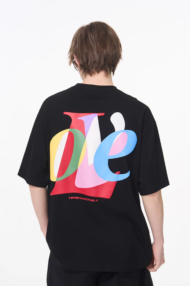 Harsh and Cruel Love Layered Print Tee