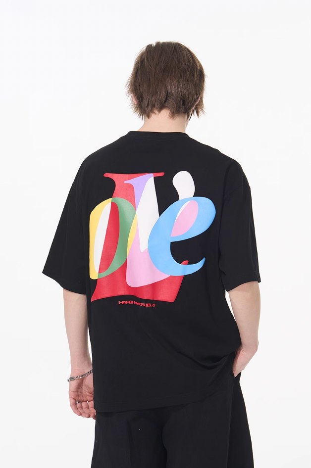 Harsh and Cruel Love Layered Print Tee