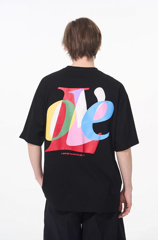 Harsh and Cruel Love Layered Print Tee