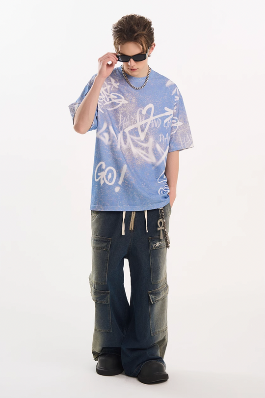 Harsh and Cruel Spray Painted Tee