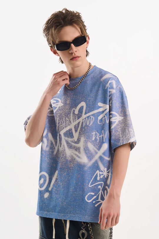 Harsh and Cruel Spray Painted Tee